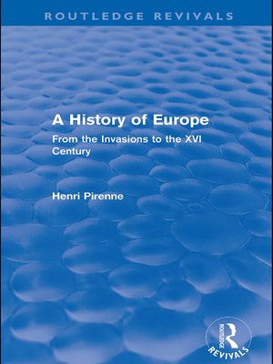 cover image of A History of Europe (Routledge Revivals)